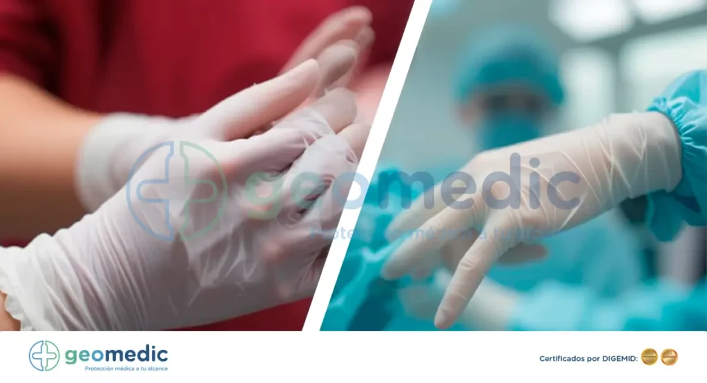 Diferencias entre Guantes de Látex para Examen y Quirúrgicos - Geomedic